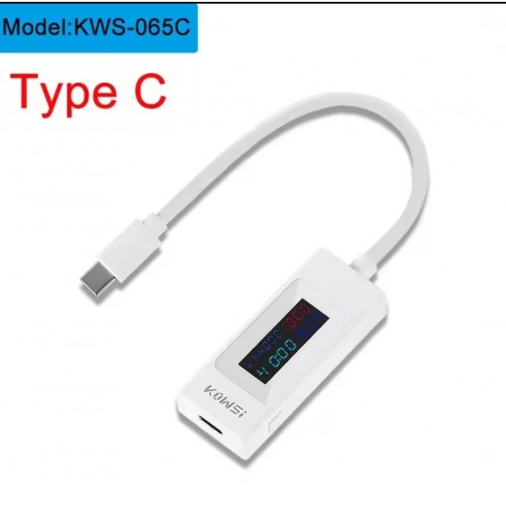 Type-C Тестер KCX-065C (4-30v) / Білий