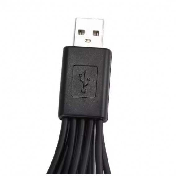 Кабель 10в1 для зарядки телефонів MicroUSB / Lightning / Iphone 3 / Type-c / NOKIA (2мм. 3.5мм) Mini USB та інші / Чорний