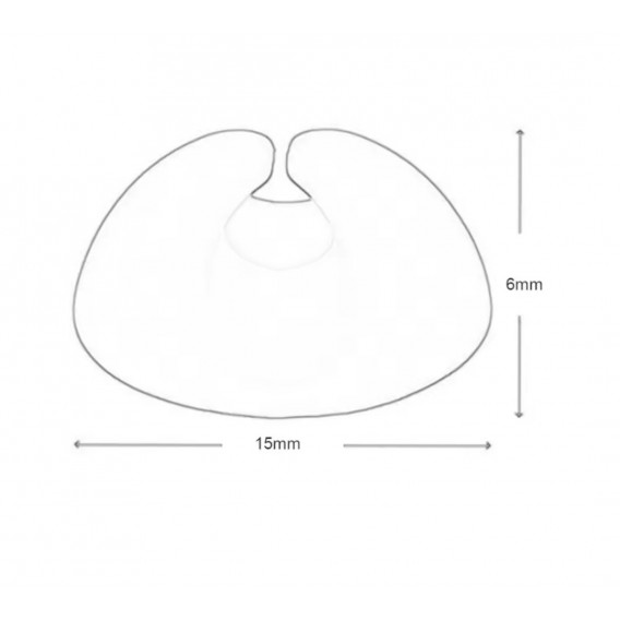 Органайзер силіконовий для кабелів на двосторонній стрічці / Чорний