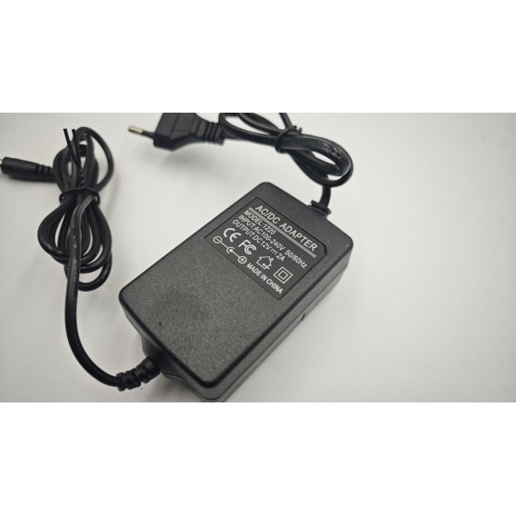 Мережевий зарядний пристрій Big / 12V 2A / 5.5*2.5 / Чорний