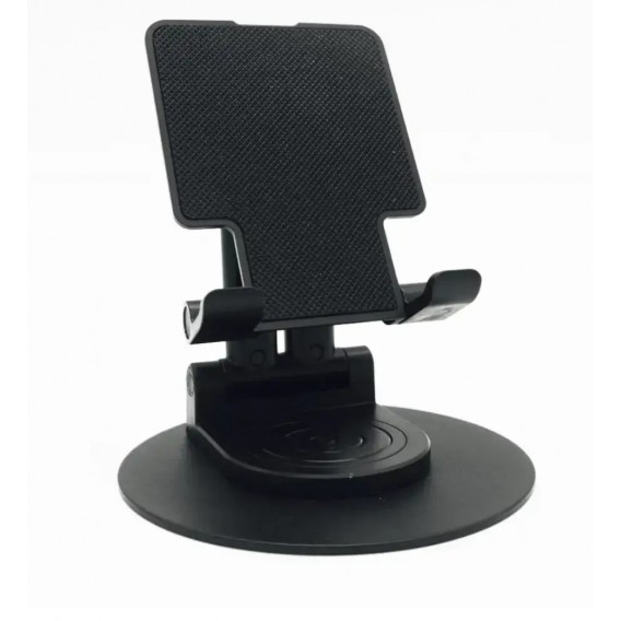 Тримач (підставка) для телефону. планшета настільний / Чорний