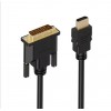 Кабель HDMI-DVI 1080P для моніторів ПК / 1.5M / Чорний