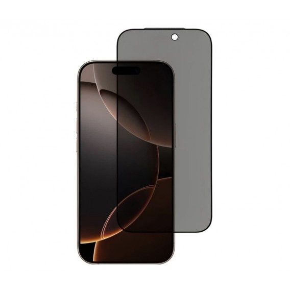 Захисне скло Антишпигун на Iphone 17 Pro / Чорна рамка
