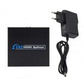 HDMI разветвитель на 2 порта HDMI SPLITTER 1 in 2 / Черный HDMI разветвитель на 2 порта HDMI SPLITTER 1 in 2 / Черный