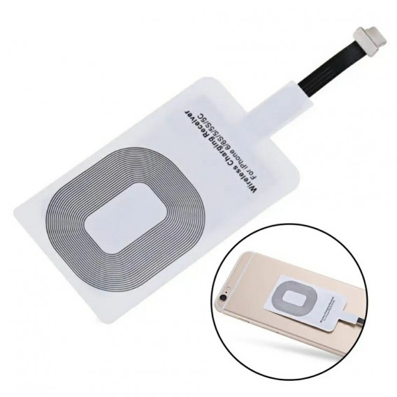 Універсальний ресивер (приймач) для безпровідної зарядки для Iphone Білий