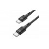 Кабель Hoco. X83 / Type-C на Type-C / для смартфонів / До 60 ват / 1 метр / Чорний