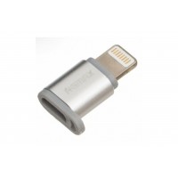 Переходник REMAX RA-USB2 с Lightning на Micro для смартфонов и других устройств / Серый