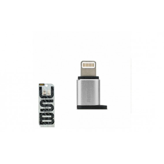 Перехідник REMAX RA-USB2 з Lightning на Micro для смартфонів та інших пристроїв / Сірий