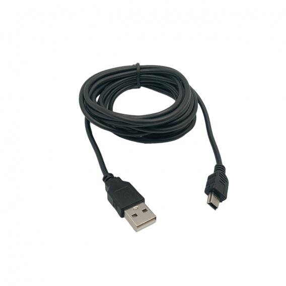Кабель Mini - USB для плеєрів, колонок, відеореєстраторів / 3 метра / Чорний
