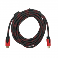 Кабель HDMI - HDMI / V1.4 / 5 метрів / Нейлоновий / Чорний