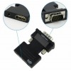 Перехідник HDMI - VGA для передачі відео і аудіо сигналу / Чорний