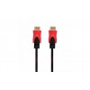 Кабель HDMI - HDMI / V1.4 / 10 метрів / Нейлоновий / Чорний