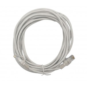Кабель патч-корд  LAN – LAN для интернета / 10 метров / Серый
