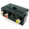 Перехідник Scart-3 RCA / Перехідник Скарт 3 RCA / Чорний