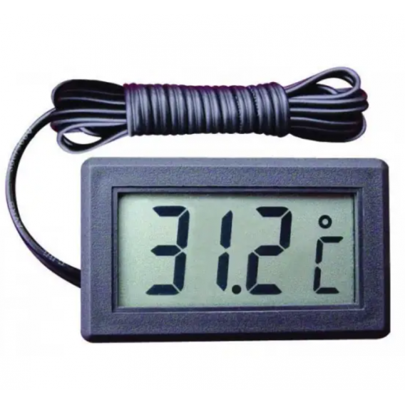 Термометр TPM-10 з виносним датчиком температури / Чорний