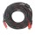 Кабель HDMI - HDMI / V1.4 / 15 метров / Нейлоновый / Черный