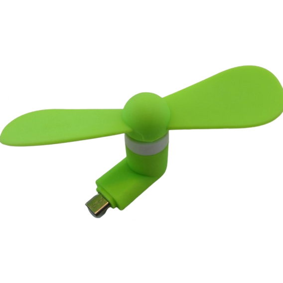 Міні вентилятор для телефону Type-C / Зелений
