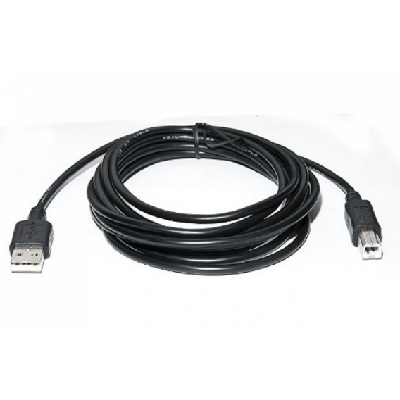 Кабель для принтера (сканера) USB 2.0 AM-BM / 5 метрів / Чорний