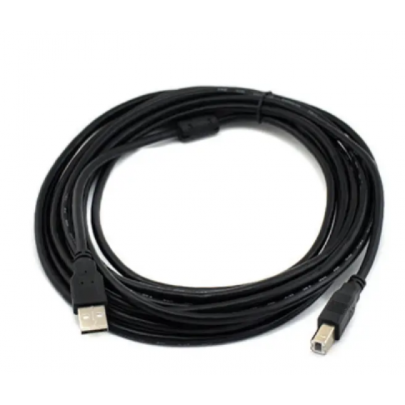 Кабель для принтера (сканера) USB 2.0 AM-BM / 5 метрів / Чорний