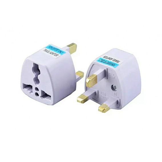 Перехідник під Англійську розетку, / 250V 13A / Білий