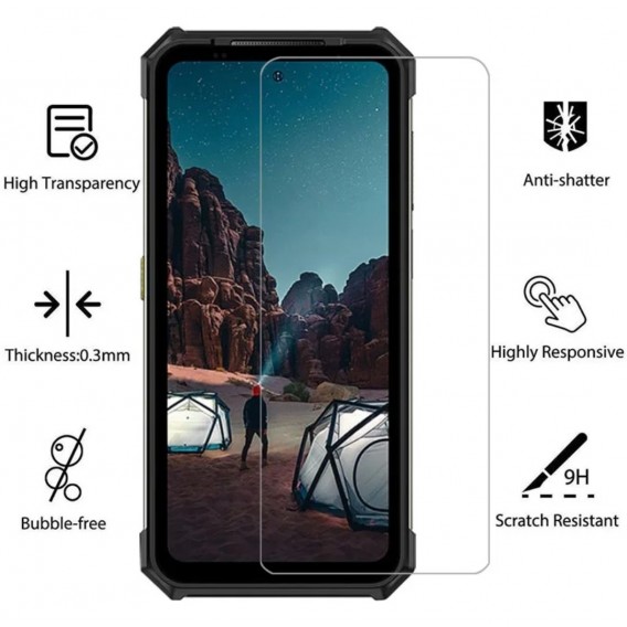 Загартоване захисне скло на смартфон Ulefone Armor 24 / Прозоре
