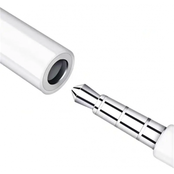 Перехідник з Type-C на аудіо 3.5 mm для Iphone16, 16 Pro, 16 Pro Max, 16 Plus / Білий