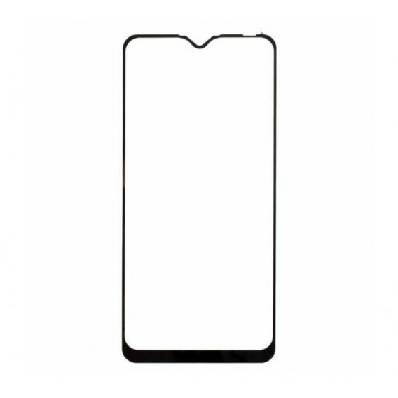 Загартоване захисне скло на Oppo A12s / Чорна рамка