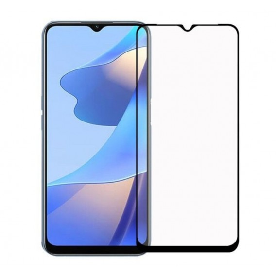 Захисне скло на смартфон Oppo A54S / Чорна рамка