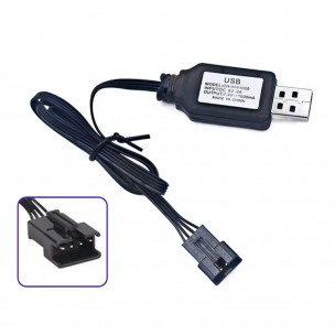 Кабель USB 7.4 вольт (4 контакта) для машинки на пульту