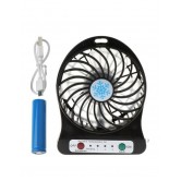 Портативный аккумуляторный мини-вентилятор Mini Fan USB черный Портативный аккумуляторный мини-вентилятор Mini Fan USB черный