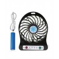 Портативний акумуляторний міні-вентилятор Mini Fan USB чорний Портативний акумуляторний міні-вентилятор Mini Fan USB чорний