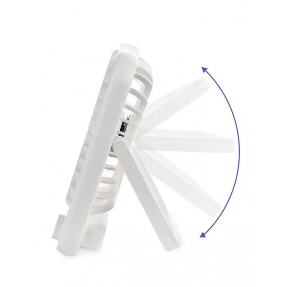 Вентилятор портативний акумуляторний (18650), Type-C \ Білий