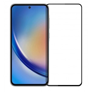 Захисне скло на смартфон Samsung Galaxy A35/ Чорна рамка