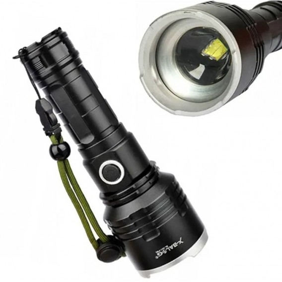 Світлодіодний ліхтарик BL-531-P90 / 1 шт. 26650 / зарядка mirco USB / Чорний