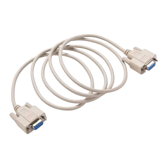 Кабель DB9 (RS-232) для касових апаратів. чеків / 9 контактів (внутрішній-внутрішній) / 1.5 м / Сірий