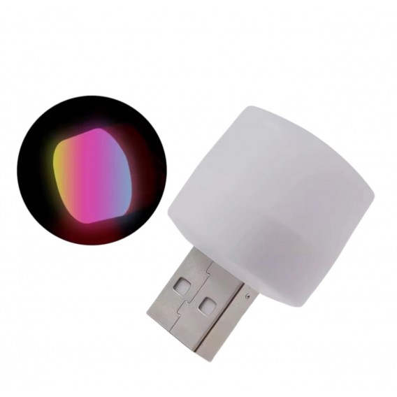 Лампочка USB LED LAMP mini / 1W / RBG світиться 7 кольорами