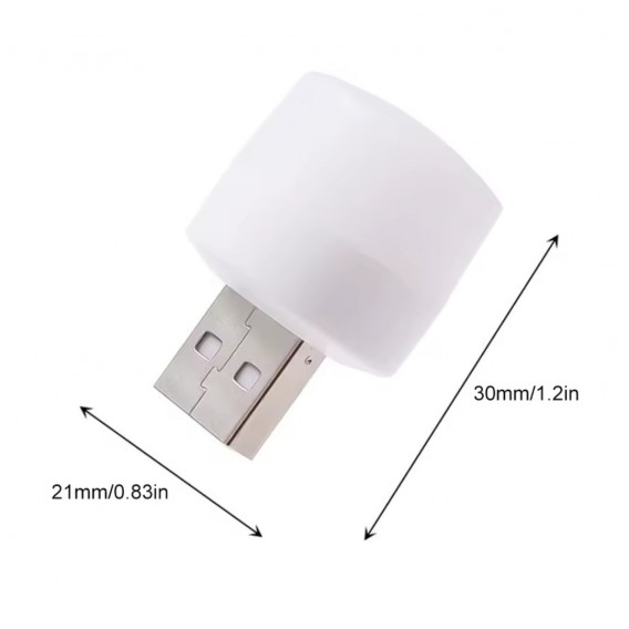 Лампочка USB LED LAMP mini / 1W / RBG світиться 7 кольорами