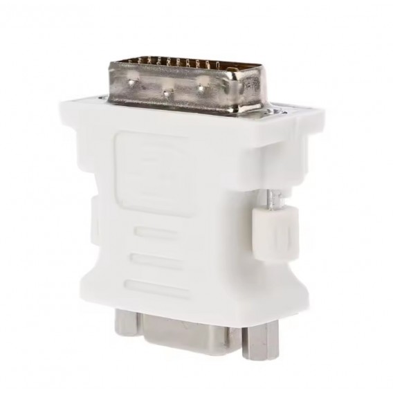 Перехідник DVI (24+1 зовнішній) - VGA ( внутрішній) / білий