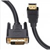 Кабель HDMI-DVI 1080P для моніторів ПК / 1.5M / Чорний
