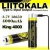 Акумулятор li-ion LitoKala 4000 mAh (з зарядкою Type-c і функцією power bank)