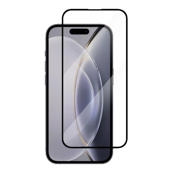 Захисне скло на смартфон iPhone 17 / Повне покриття / Чорна рамка