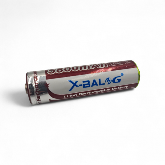 Акумулятор 14500 X-BALOG Li-ion 3,7 Вольт / Виступаючий контакт