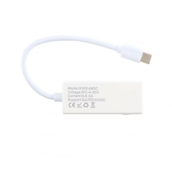 Type-C Тестер KCX-065C (4-30v) / Білий