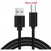 Micro USB кабель для захищених смартфонів 10 mm. Чорний