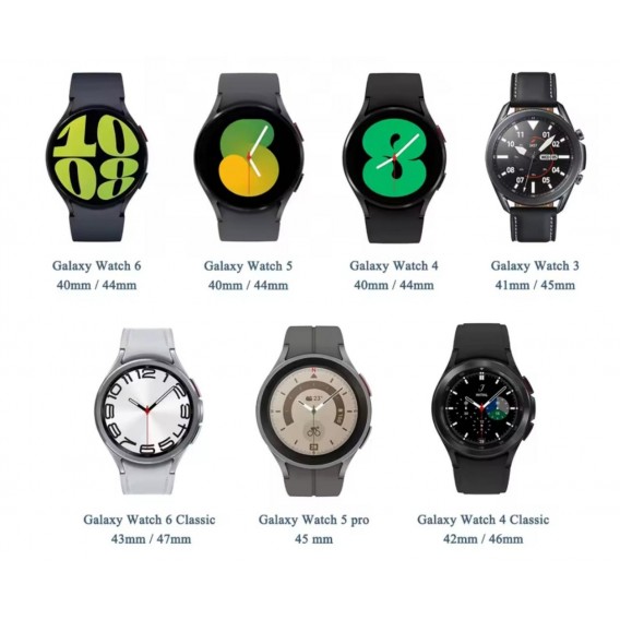 Зарядний пристрій Type-c для смарт годинників Samsung Galaxy Active 1/2/Watch 3 4 5 Pro; 6; 6 Clasic / 50 см. / Чорний