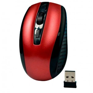 Бездротова мишка Wireless Mouse G-109 / Комп'ютерна мишка бездротова 2.4GHz / Чорний-Червона