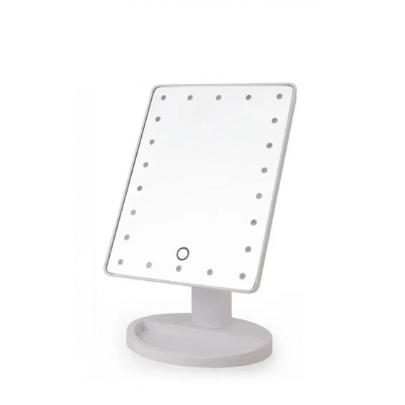 Дзеркало з підсвічуванням Led Mirror / Дзеркало для макіяжу з USB / Біле