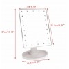 Дзеркало з підсвічуванням Led Mirror / Дзеркало для макіяжу з USB / Біле