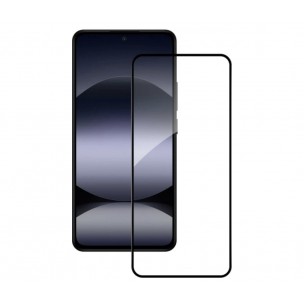 Защитное стекло на смартфон Redmi Note 14 Полное покрытие / Черная рамка