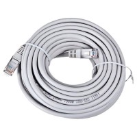 Кабель патч-корд LAN to LAN RJ45 20 метрів сірий Кабель патч-корд LAN to LAN RJ45 20 метрів сірий